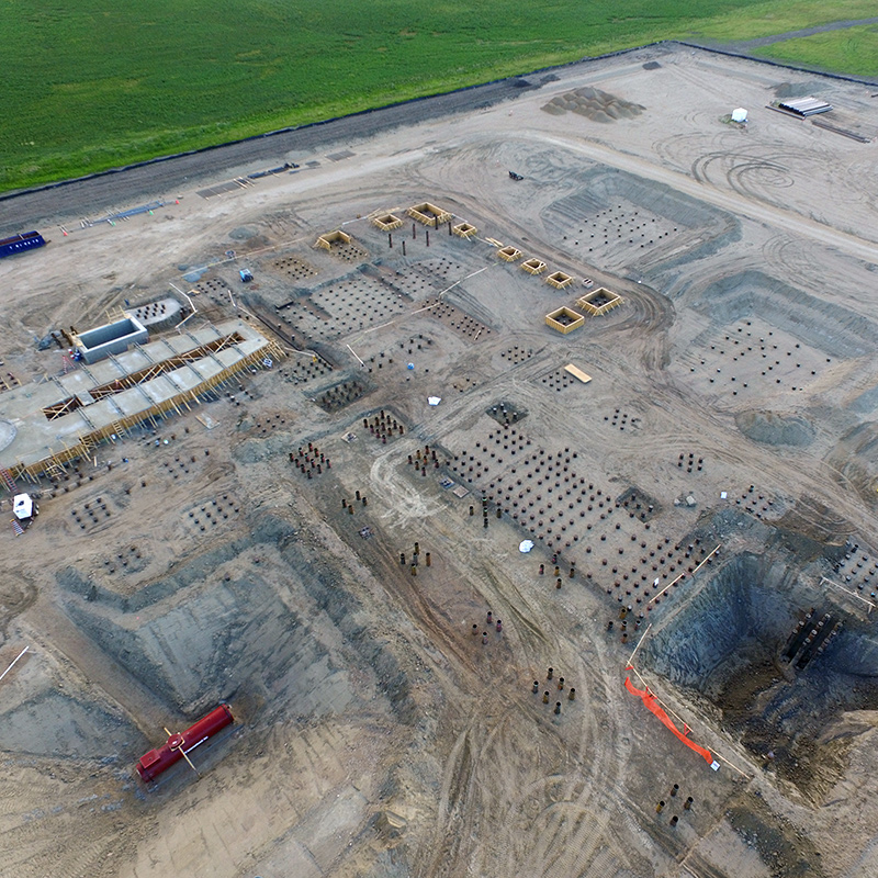 Swift Current, Saskatchewan - 1200 Steel Driven Pile Foundation System