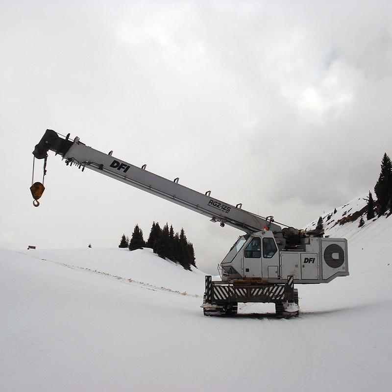 Banff National Park Ski Lift - RGZ Track Crane